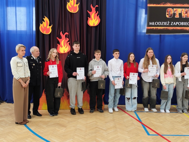 Turniej OTWP „Młodzież zapobiega pożarom” w Gostyninie